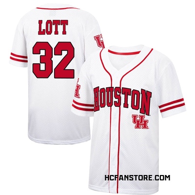 Men's Malachi Lott Houston Cougars Replica Colosseum /Red Free Spirited Baseball Jersey - White