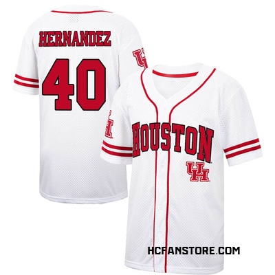 Men's Ryan Hernandez Houston Cougars Replica Colosseum /Red Free Spirited Baseball  Jersey - White