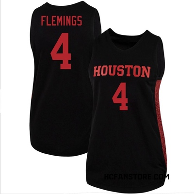 Women's Kingston Flemings Houston Cougars Replica Basketball Jersey - Black