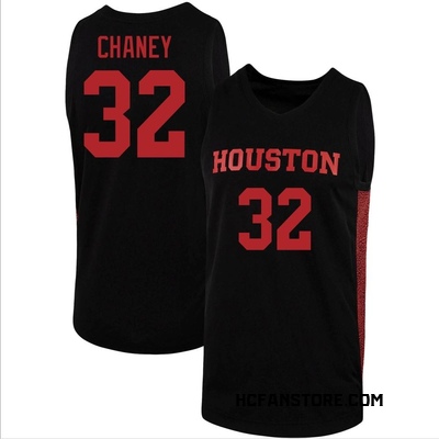 Youth Reggie Chaney Houston Cougars Replica Basketball Jersey - Black